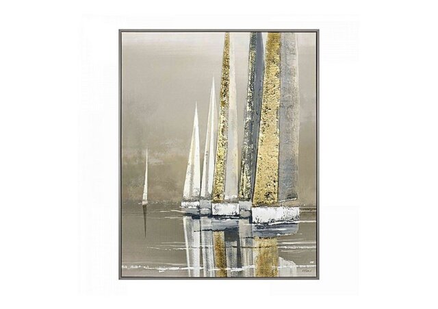 Golden Sails Framed Canvas