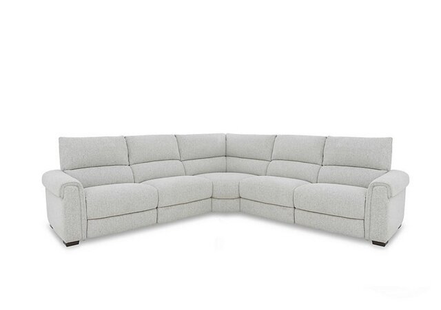 Nixon Fabric Large Corner Power Recliner Sofa - Oyster
