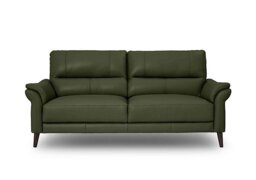 Winner 3 Seater Leather Sofa - Oslo Pine
