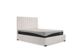 Miranda 133cm Headboard Manual Ottoman Bed Frame - Super King - Ciago Cream