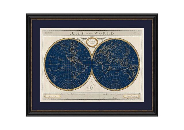 Torkingtons World Map Framed Picture