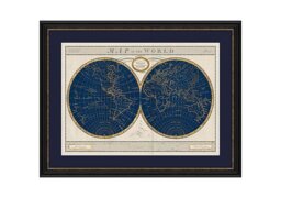 Torkingtons World Map Framed Picture