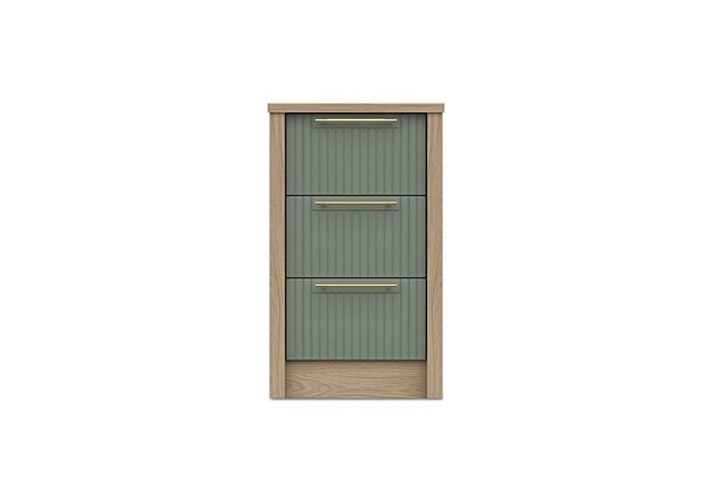 London Bedrooms - Chelsea 3 Drawer Bedside Cabinet with Gold Handles - Bedroom Furniture - In Time for Christmas