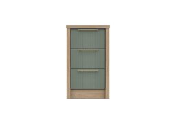 London Bedrooms - Chelsea 3 Drawer Bedside Cabinet with Gold Handles - Bedroom Furniture - In Time for Christmas