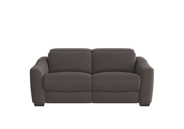Xavier 2 Seater Fabric Sofa with Power Recliner - Dark Grey - Sofas and Armchairs - In Time for Christmas