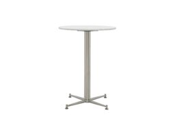 Cortina Round Bar Table - 65-cm - Bianco Miami Quartz