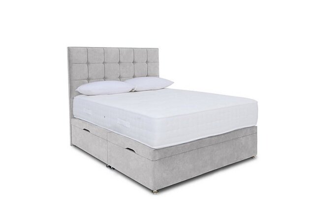 Sleep Story - Ortho 2000 Manual Side Ottoman Divan Set - Small Double - Lace Dolphin