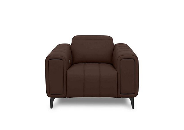 Elphaba Leather Recliner Chair with Power Recliner with Storage Arms
