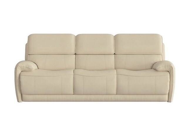 World of Leather - Link 3 Seater BV Leather Sofa - BV Bisque