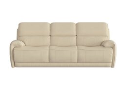 World of Leather - Link 3 Seater BV Leather Sofa - BV Bisque