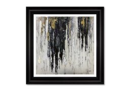 Black Gold Abstract 2 Framed Picture - Black & Gold