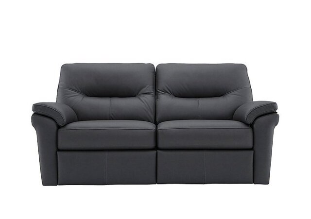 G Plan - Seattle 2.5 Seater Leather Power Recliner Sofa with Heated Seats - Cambridge Petrol Blue