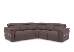 Dolomite Large Leather Corner Sofa