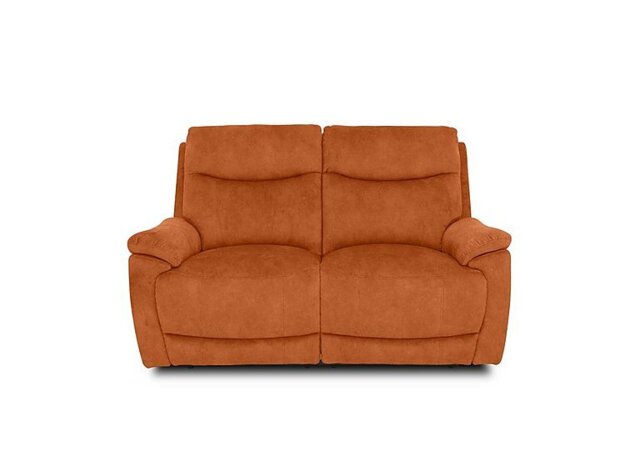 Sloane Fabric 2 Seater Power Recliner Sofa with Power Headrests - Dexter Pumpkin - Sofas and Armchairs - In Time for Christmas