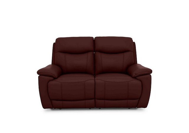 Sloane 2 Seater Leather Power Recliner Sofa - Ruby - Sofas and Armchairs - In Time for Christmas