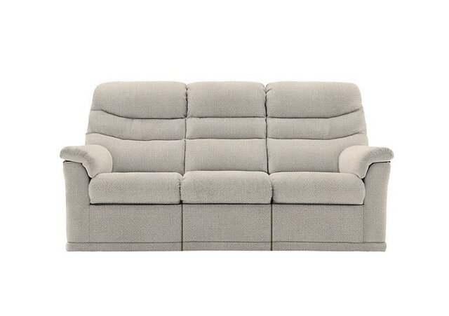 G Plan - Malvern 3 Cushion 3 Seater Fabric Sofa with Manual Recliner - Nebular Blush