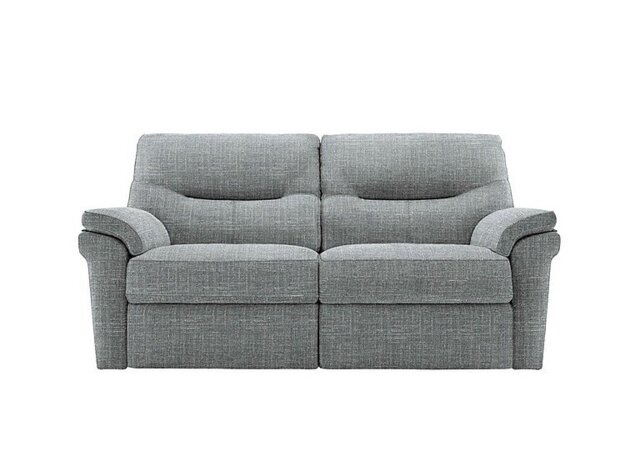 G Plan - Seattle 2.5 Seater Fabric Power Recliner Sofa with Power Lumbar - Beach Duck Egg