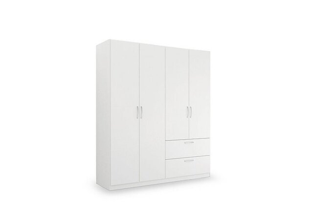 Rauch - Impulse 181cm 4 Door Combi Décor Wardrobe - Alpine White
