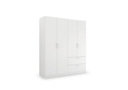Rauch - Impulse 181cm 4 Door Combi Décor Wardrobe - Alpine White