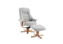 Riga Swivel Chair and Footstool