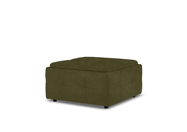 Monarch Fabric Tray Storage Footstool - Olive Green