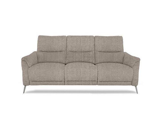 Daytona 3 Seater Fabric Power Recliner Sofa with Bluetooth Speaker - Anivia Khaki