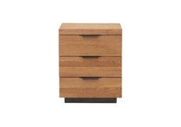 Earth 3 Drawer Bedside Table