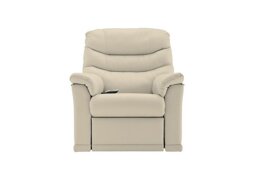 G Plan - Malvern Leather Rise and Recliner Armchair - Cambridge Stone