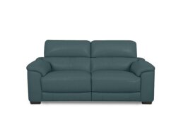 World of Leather - Nova BV Leather 2 Seater Power Recliner Sofa with Power Headrests - BV Lake Green