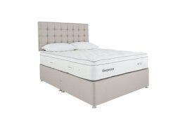 Sleepeezee - Natural Touch 2000 Pillowtop Divan Set with Continental Drawers - Super King - Tweed Stone