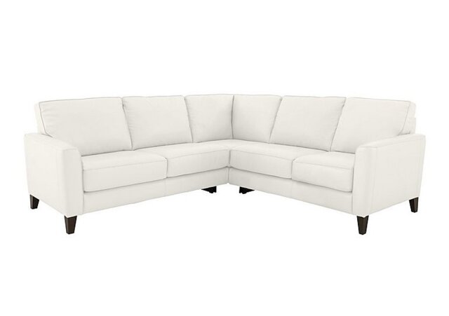 World of Leather - Brondby Large BV Leather Corner Sofa - BV Star White