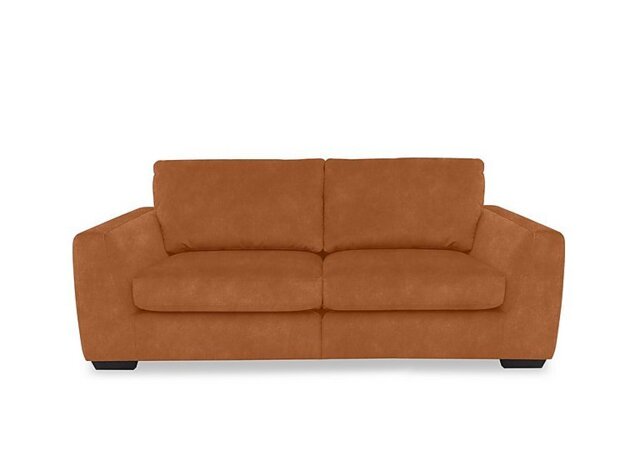 Dinky Fabric 3 Seater Sofa with Power Recliner - Dexter Pumpkin