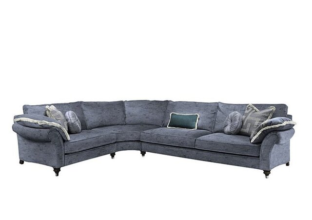Duresta - Princeton Ruched Medium Left Hand Facing Corner Sofa - Anthracite