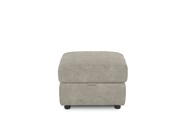 Sloane Fabric Storage Footstool - Marble Cream