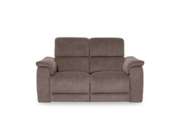Genius Fabric 2 Seater Power Recliner Sofa with Power Headrests - Marble Charcoal Grey