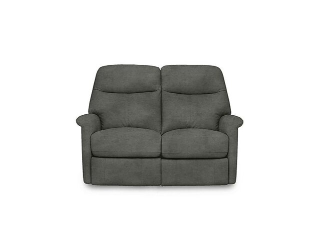 Compact Collection Lille 2 Seater Power Recliner Fabric Sofa - Dolphin - Sofas and Armchairs