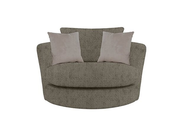 Pandora Large Swivel Chair - Denby Mink