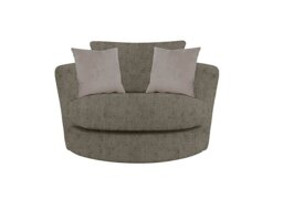 Pandora Large Swivel Chair - Denby Mink