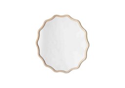 Wave Circle Mirror - Gold