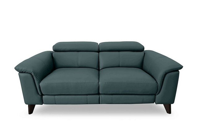 World of Leather - Wade 3 Seater BV Leather Power Recliner Sofa - BV Lake Green