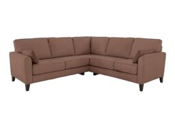 Brondby Large Fabric Corner Sofa - Hazelnut