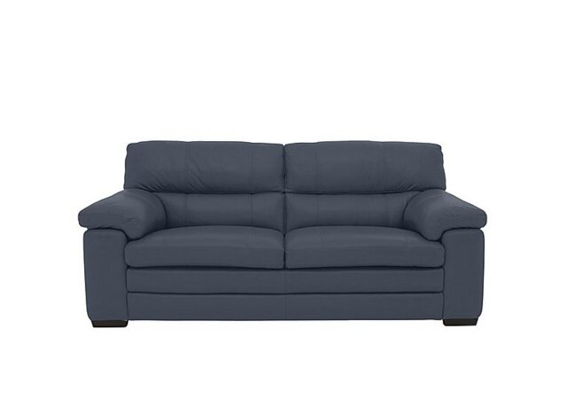 World of Leather - Cozee BV Leather 2.5 Seater Sofa - BV Ocean Blue