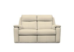 G Plan - Thornbury 2 Seater Leather Sofa with Manual Recliner - Cambridge Stone