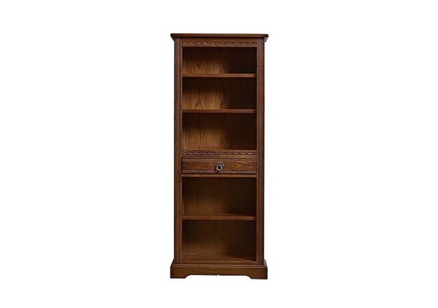 Old Charm Aldeburgh Narrow Bookcase - Light Oak
