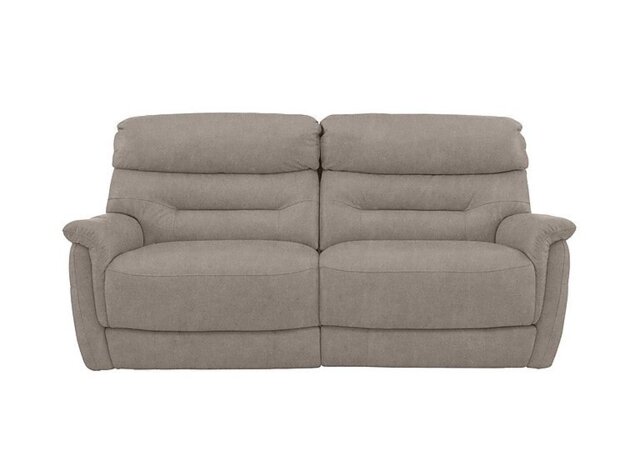 Chicago 3 Seater Fabric Power Recliner Sofa - Silver