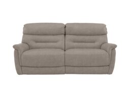 Chicago 3 Seater Fabric Power Recliner Sofa - Silver