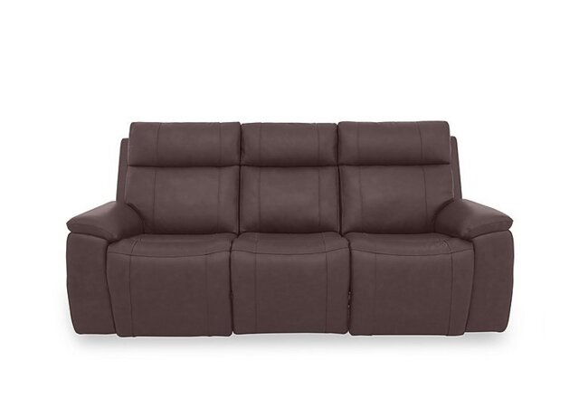 Aero Leather 3 Seater Power Recliner Sofa with Power Headrests
