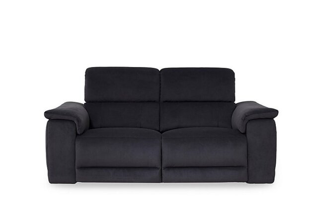 Genius Fabric 3 Seater Power Recliner Sofa with Power Headrests - Iron Grey
