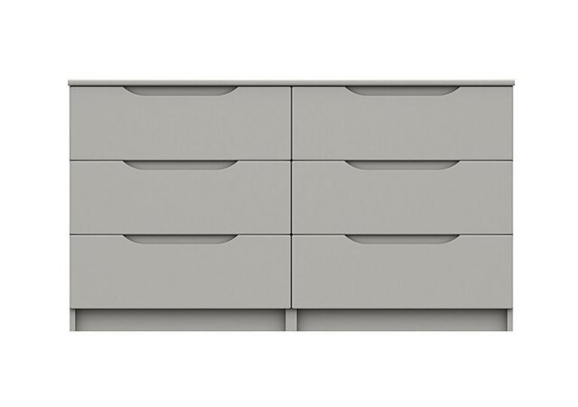 London Bedrooms - St Pancras 3 + 3 Drawer Chest - Light Grey