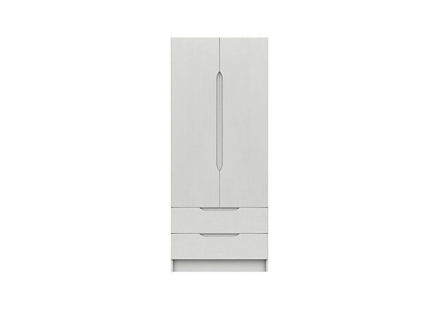 London Bedrooms - St Pancras 2 Door 2 Drawer Wardrobe - White